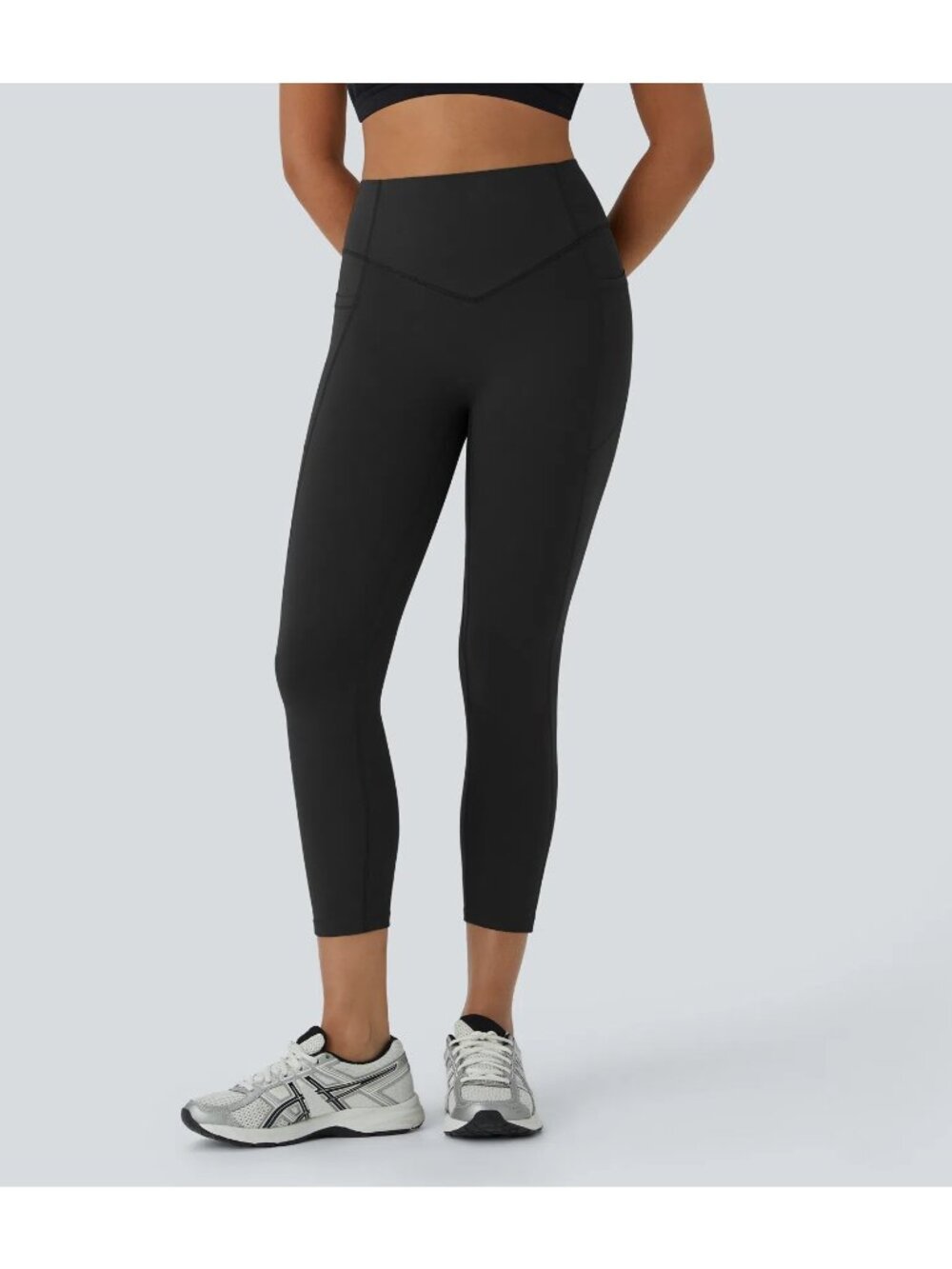 HALARA SoCinched High Waisted Butt Lifting UltraSculpt Pockets Legging 7/8 Sz M